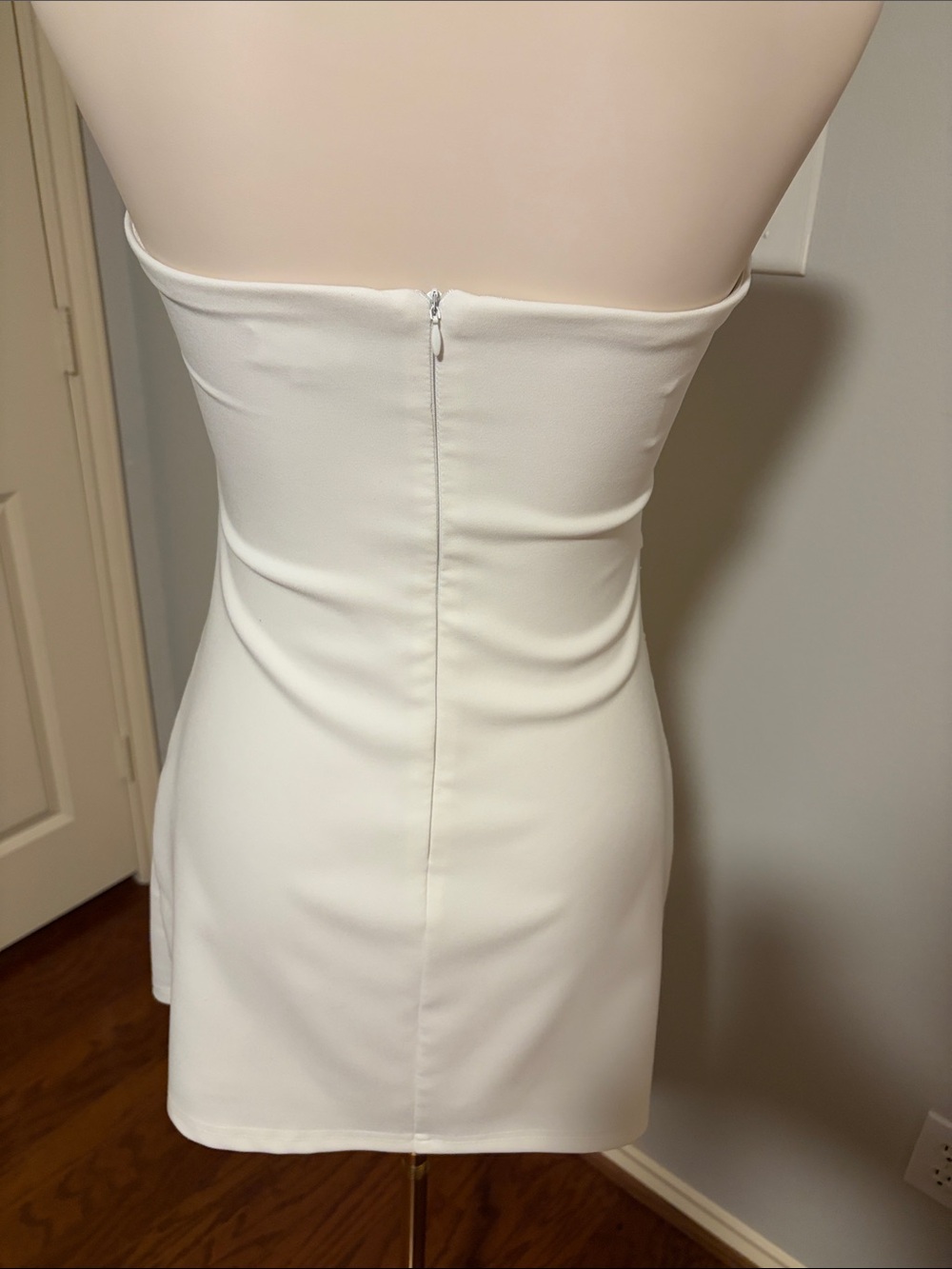 superdown White Draped Cowl Mini Dress - Picture 3 of 5